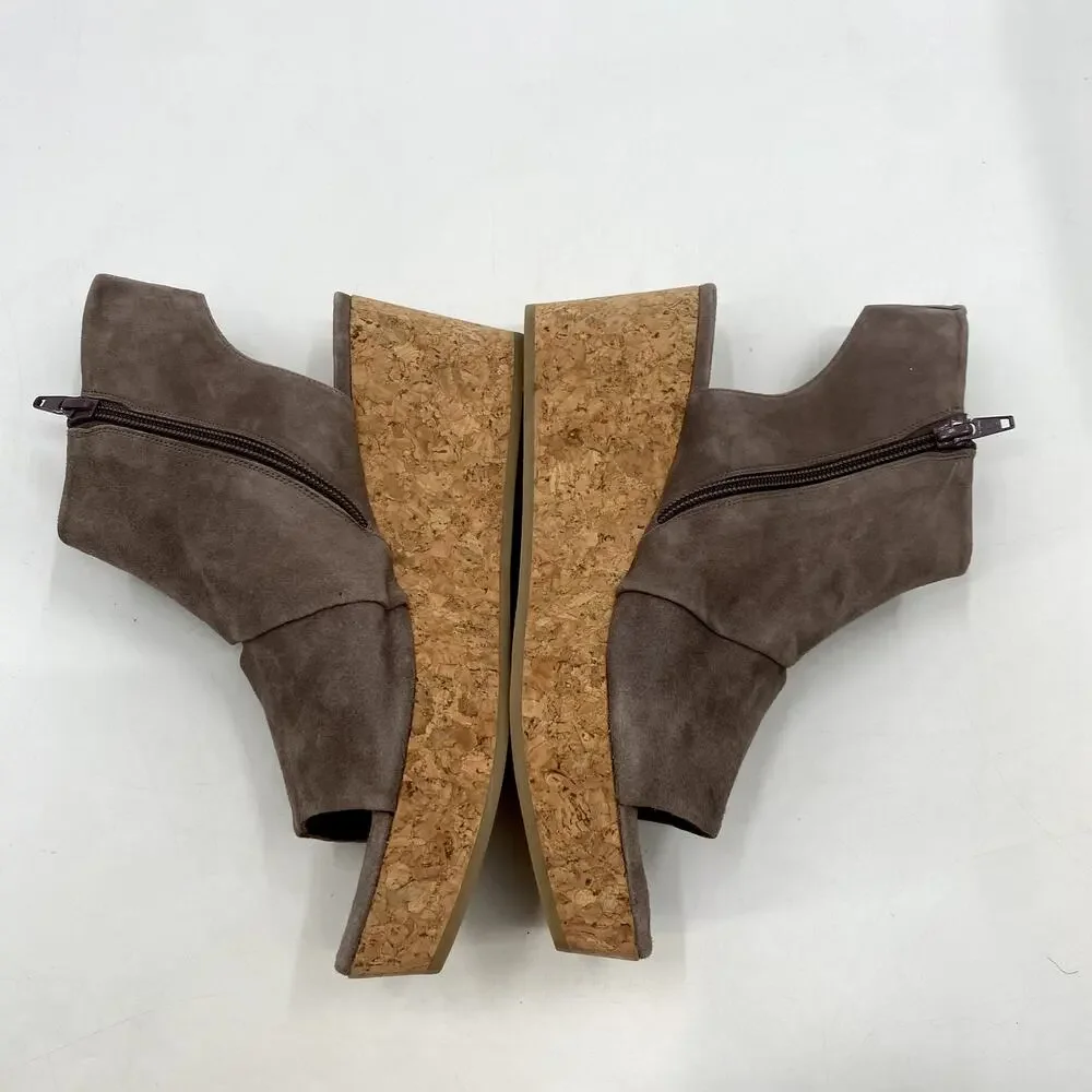 Coclico 41 marcy Suede Peep Toe Platform Wedges